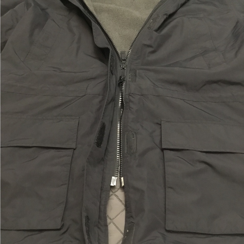 Lands' End Charcoal Fleece Outerwear - Picture 9 of 16